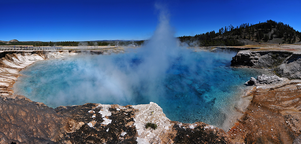 USA YELLOWSTONE NP, Grand Prismatic  Panorama 6545